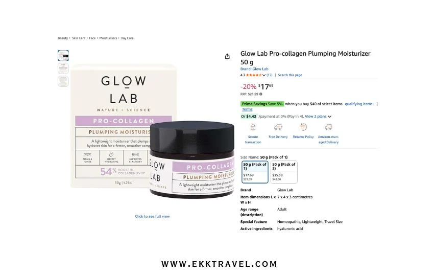 澳洲伴手禮推薦 Glow Lab 抗老面霜